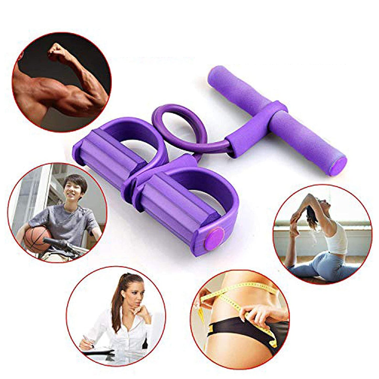 FlexDuo 4 Tube Resistance Band Abs/Waist Trainer