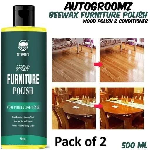 Beeswax Natural Furniture Polish (500ml, Pack of 2) – Wood Cleaner & Conditioner for Shine and Protection