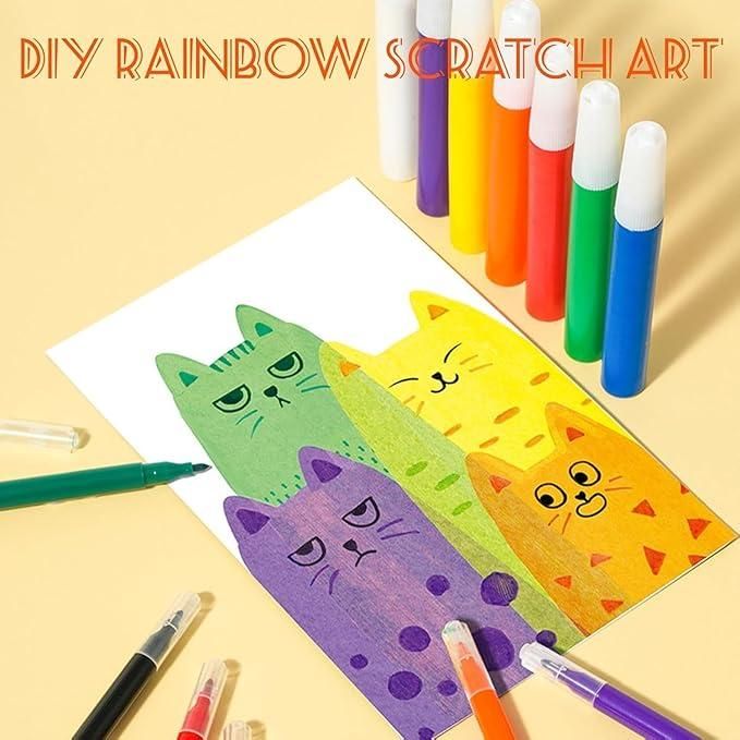 Rainbow Dot Painting Art Kits (105 pcs / 3 Box)