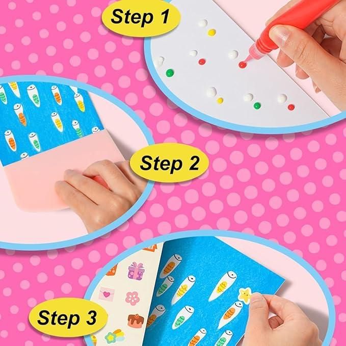 Rainbow Dot Painting Art Kits (105 pcs / 3 Box)