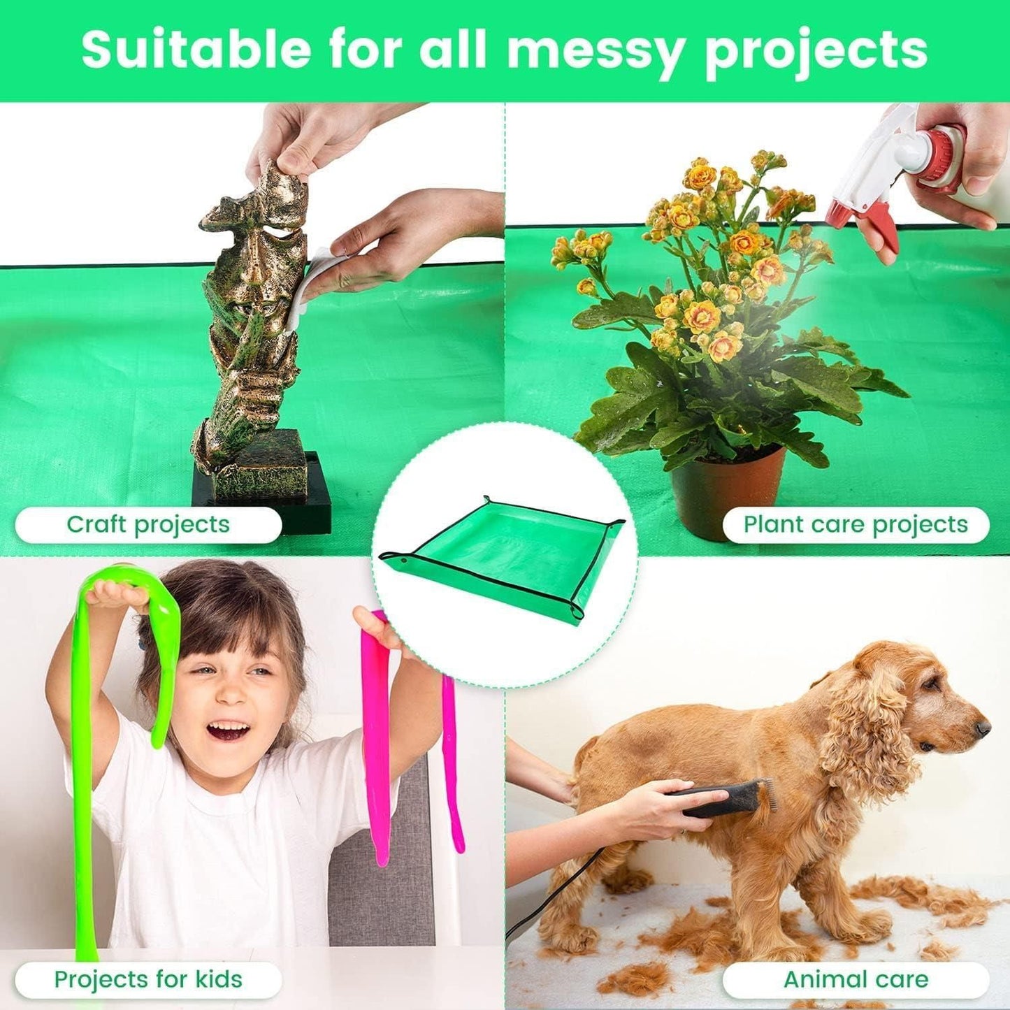 Gardening Mat for Plant Transplanting and Mess Control