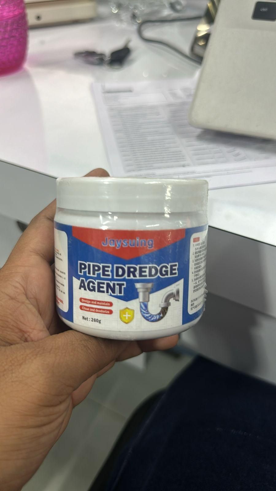 Kitchen Pipe Dredging Cleaning Agent (260g) – Powerful Drain Cleaner for Clogs, Grease & Odor Removal