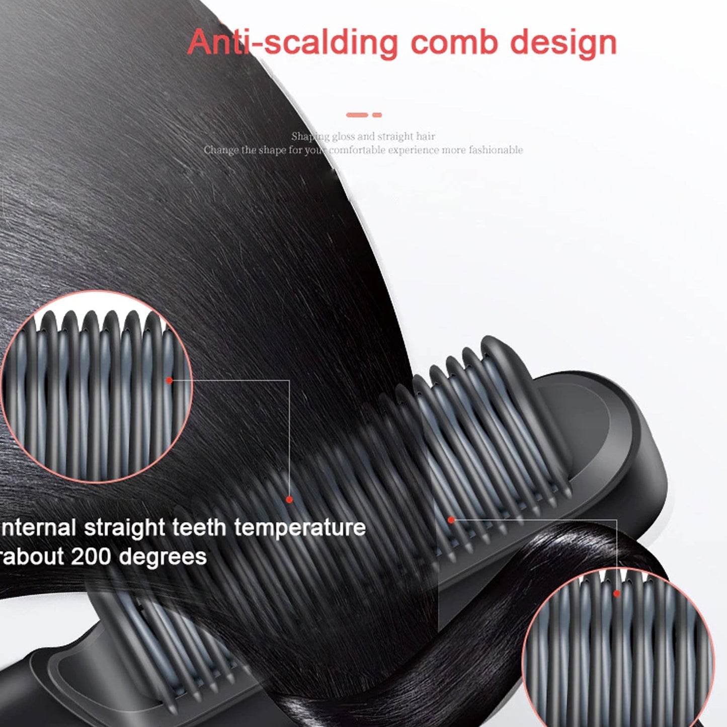 GlamWave Hair Styler Pro – Professional Electric Hair Straightener Comb Brush