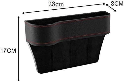 PU Leather Car Seat Side Organizer – Console Gap Filler with Pocket Storage, Assorted Colors