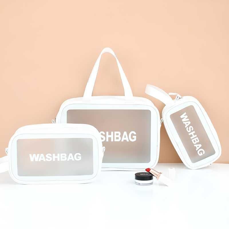 Waterproof Toiletry & Makeup Travel Storage Bags (Set of 3) – Durable, Lightweight, and Versatile Organizers