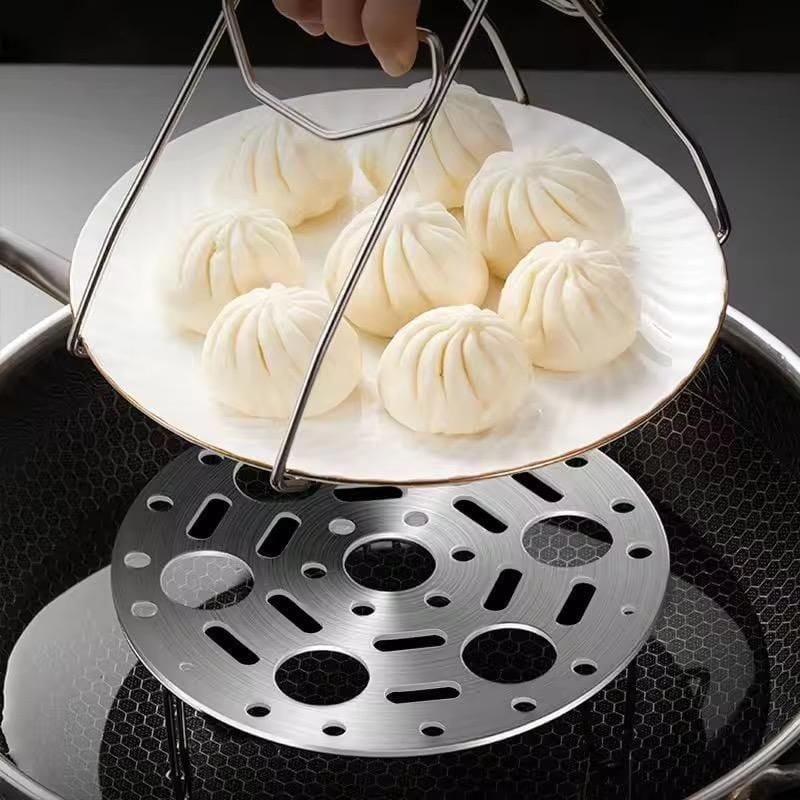 Stainless Steel Round Egg Steamer Rack 7 Holes Stand