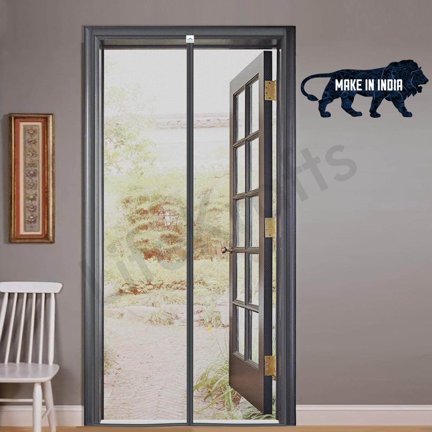 Magnetic Anti-Mosquito Door Curtains (Pack of 1) – Hands-Free Mesh Screen with Auto-Close for Insect Protection