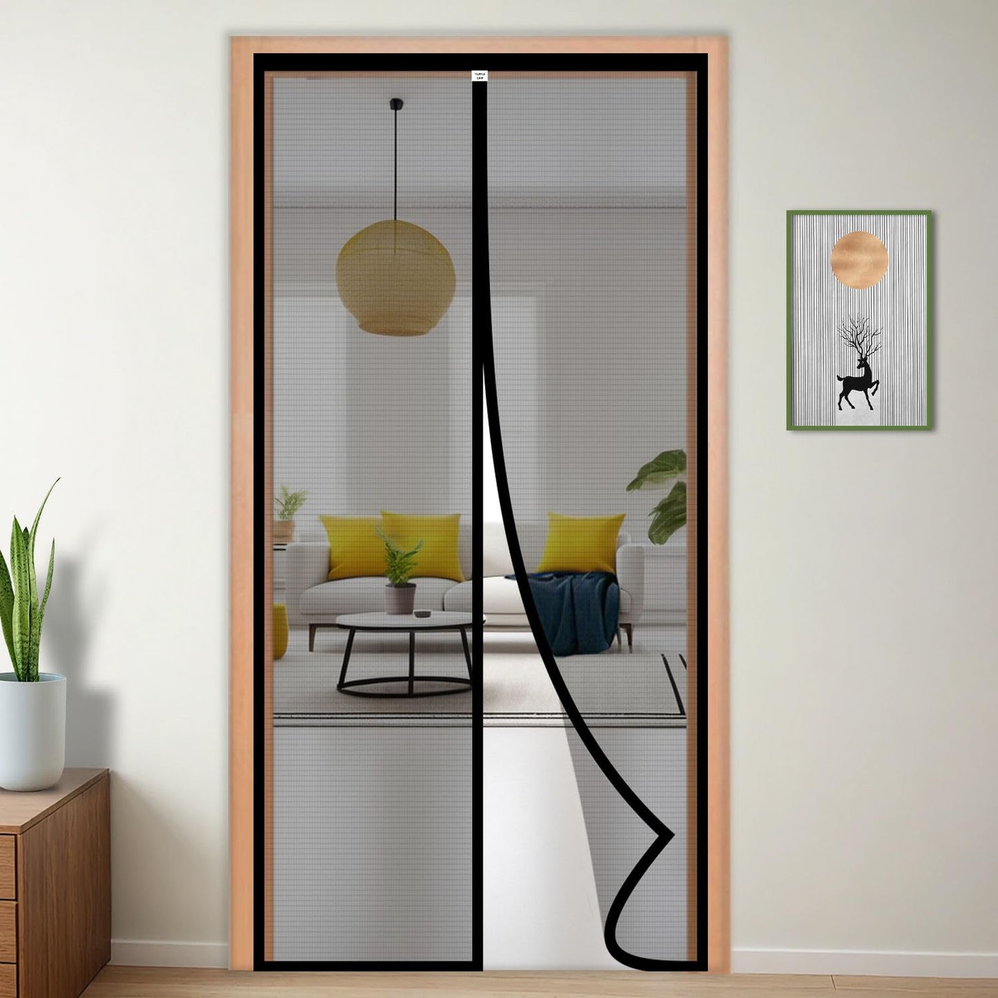 Magnetic Anti-Mosquito Door Curtains (Pack of 1) – Hands-Free Mesh Screen with Auto-Close for Insect Protection