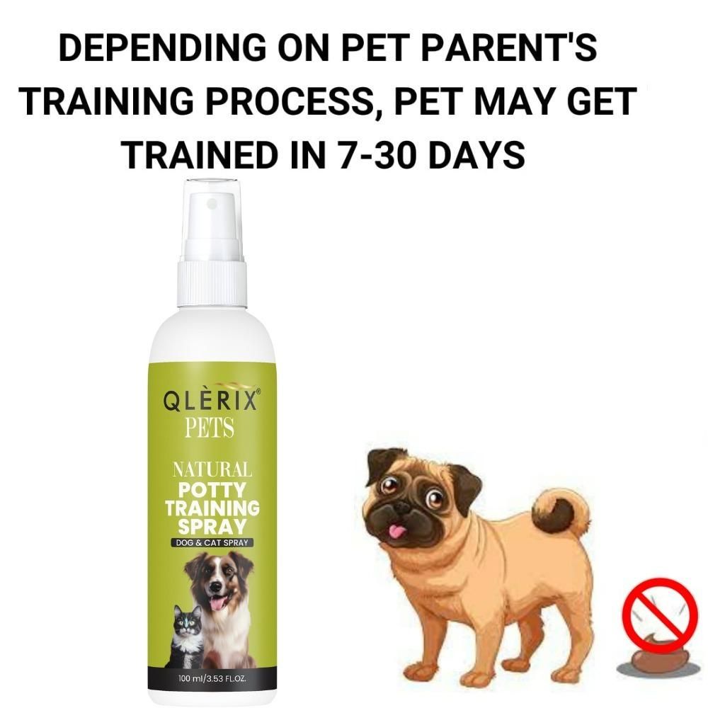 Natural Potty Training Spray for Dogs & Cats (100ml, Pack of 1) – Behavior Aid for Indoor & Outdoor Use