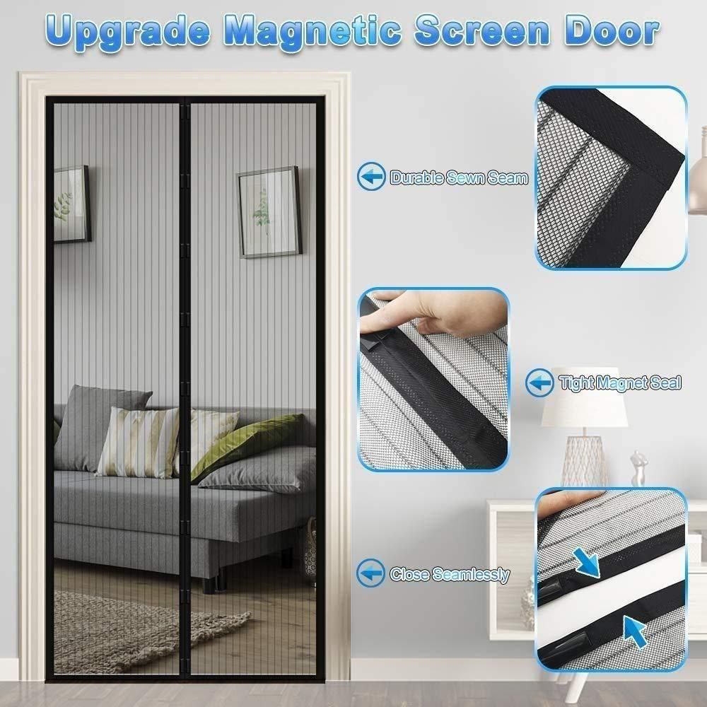 Magnetic Anti-Mosquito Door Curtains (Pack of 1) – Hands-Free Mesh Screen with Auto-Close for Insect Protection