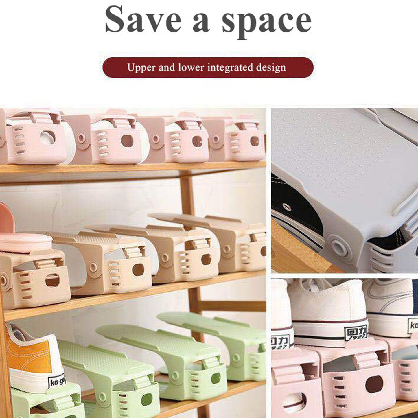 Shoe Rack-Space Savers Shoe Rack Cabinets Storage Plastic Adjustable Shoes Wardrobe Shoes Storage