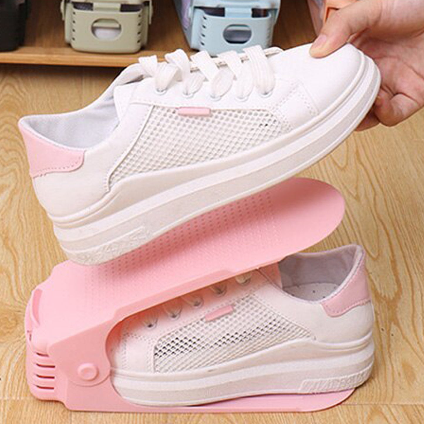 Shoe Rack-Space Savers Shoe Rack Cabinets Storage Plastic Adjustable Shoes Wardrobe Shoes Storage
