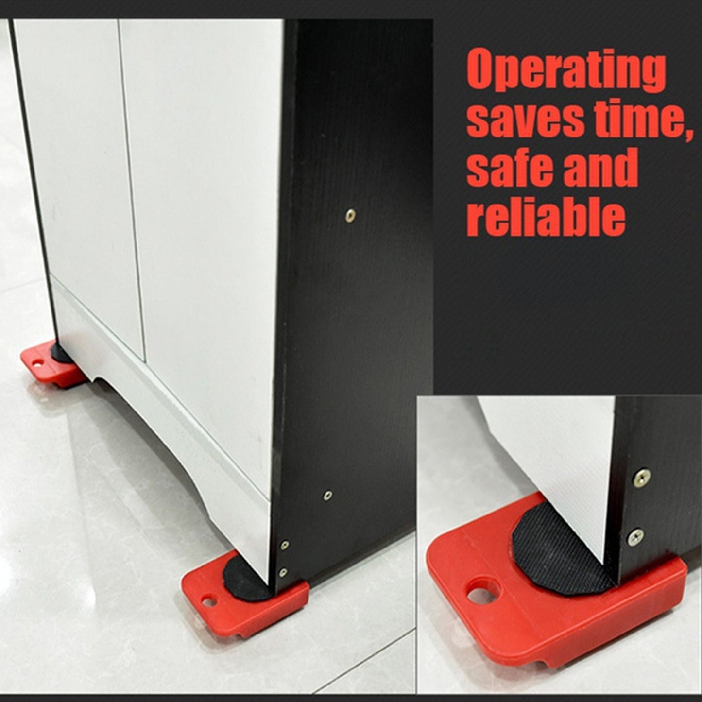 Heavy-Duty Furniture Lifter & Mover Tool Set – Ergonomic Design with Wheel Pads, Supports Up to 200kg