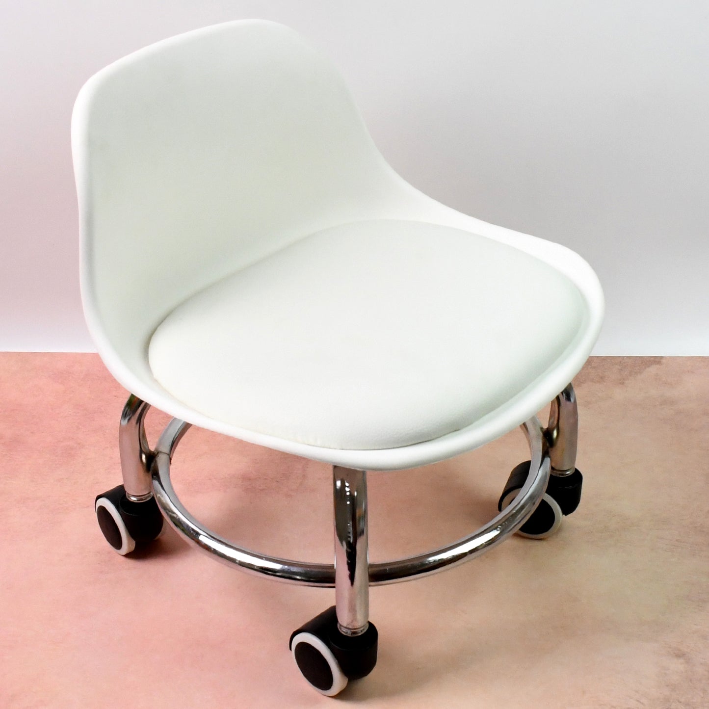 4054 Low Round Rolling Stool With Wheels Pedicure Stool For Fitness Office Garage Home Garden Furniture Benches Stools Multi-color (1 Pc)