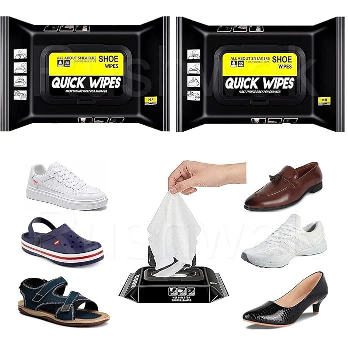 Natural Sneaker & Shoe Cleaner Wipes - 80,160,240 Wipes