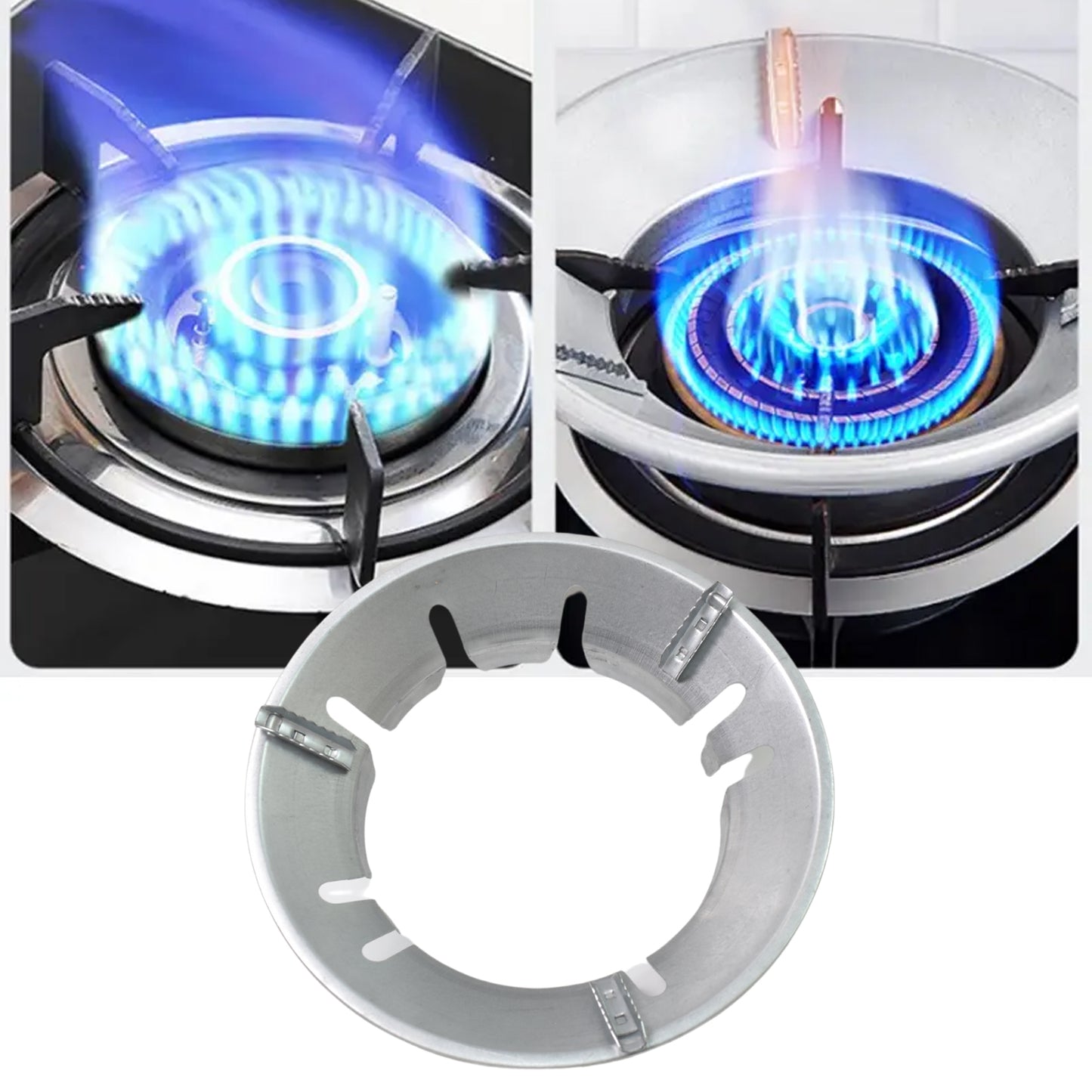 Gas Saver Burner Stand – Fire & Windproof Energy-Saving Stove Stand