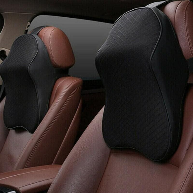 Car Neck Pillow – Memory Foam Headrest Cushion for Cars and Office Chairs