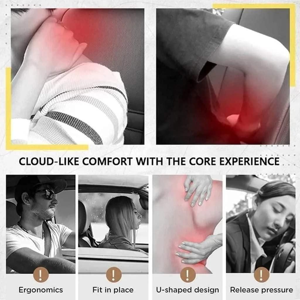 Car Neck Pillow – Memory Foam Headrest Cushion for Cars and Office Chairs