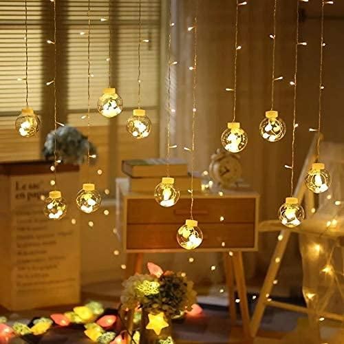 LED Wish Ball Curtain Light Fairy (White) - VirtuMart