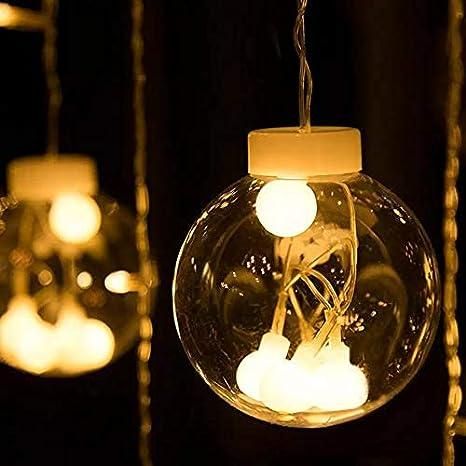 LED Wish Ball Curtain Light Fairy (White) - VirtuMart