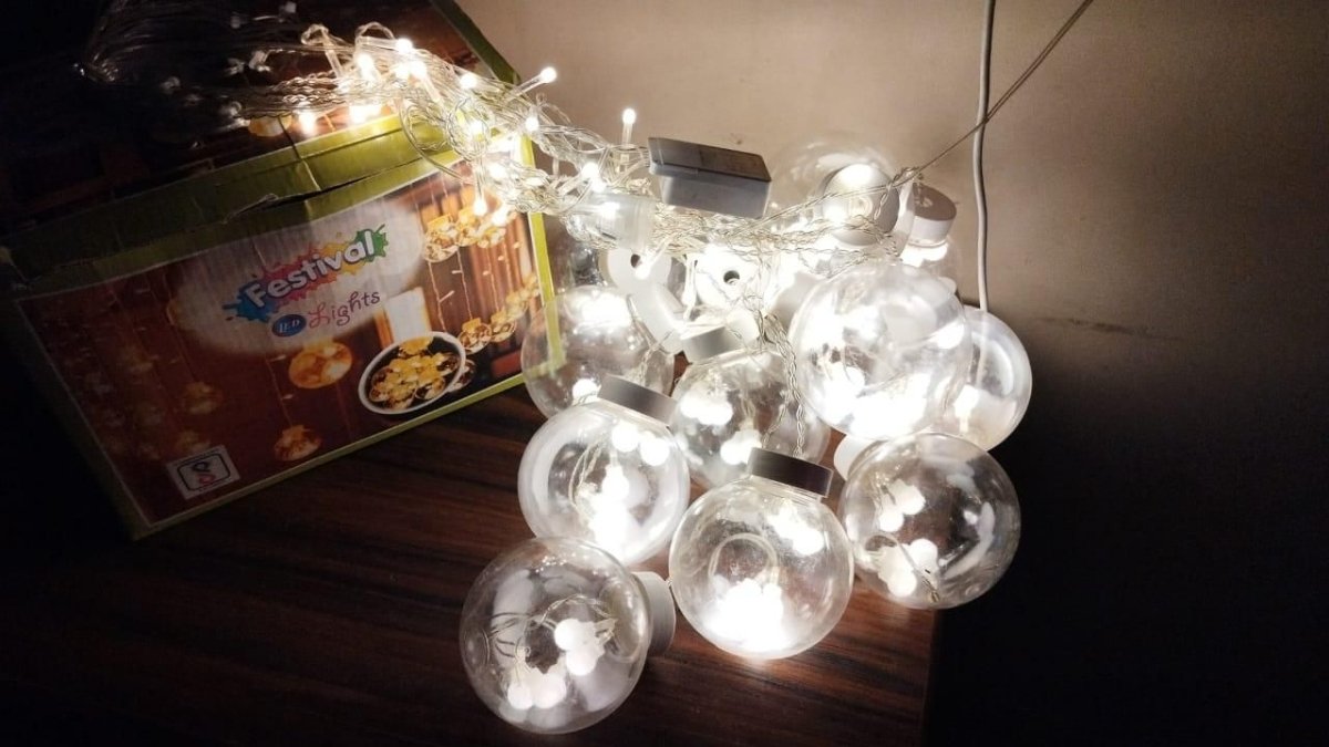 LED Wish Ball Curtain Light Fairy (White) - VirtuMart