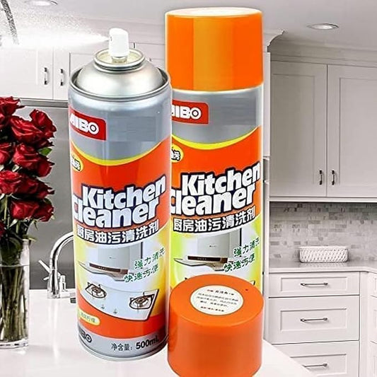 Multi-Purpose Foam Cleaner Kitchen Cleaner Spray Grease Stain Remover (Pack of 1) Oil Stain Kitchen Cleaner with Fragrance Removes Unwanted Stains