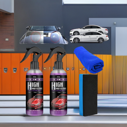3-in-1 High Protection Car Ceramic Coating Spray (Pack of 2) – Wax Polish & Paint Sealant