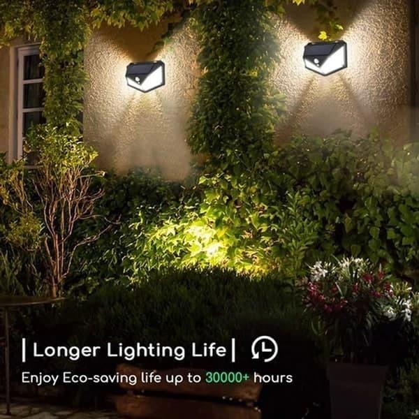 EcoBright™: Solar-Powered 100-LED Security Light with Advanced Motion Detection