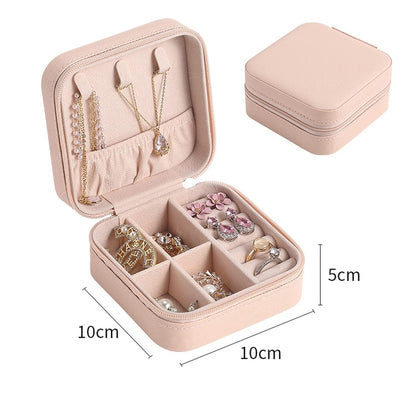Portable Travel Jewellery Organizer Pouch – Compact Storage Case for Earrings, Rings & Necklaces