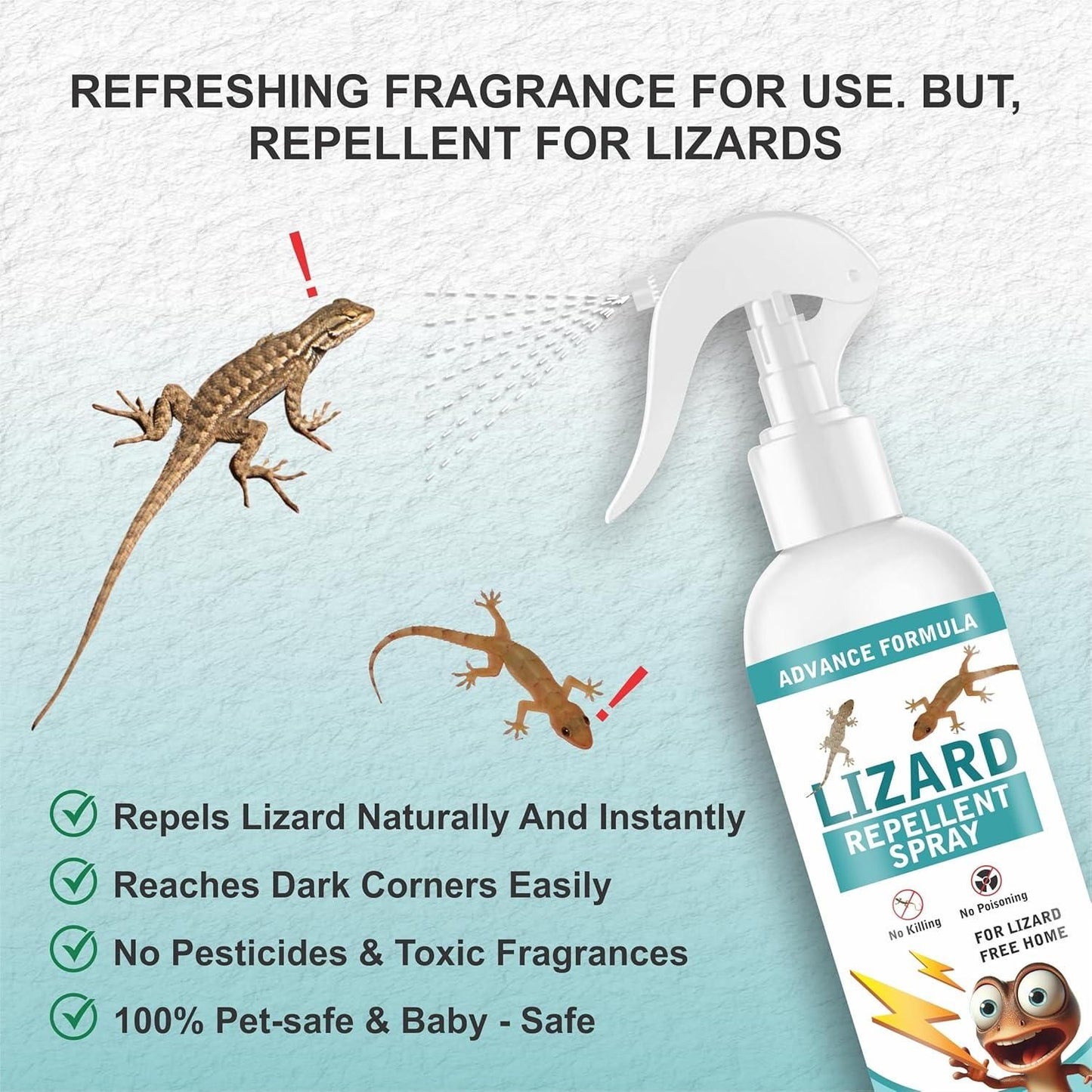 Lizard Repellent for Home Spray Pest Control 250ML (Buy 1 Get 1 Free)