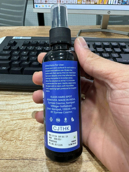 Glass Hard Spot Remover 100ml – Advanced Formula for Stubborn Water Stains, Soap Scum, and Mineral Deposits on Glass Surfaces
