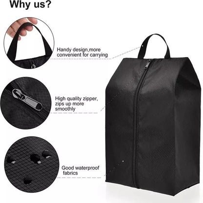 Portable Shoe Storage Bags Assorted Color (Pack of 3)