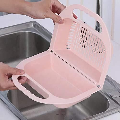 Kitchen Foldable Colander Sink Strainer Basket