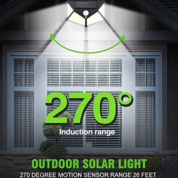 EcoBright™: Solar-Powered 100-LED Security Light with Advanced Motion Detection