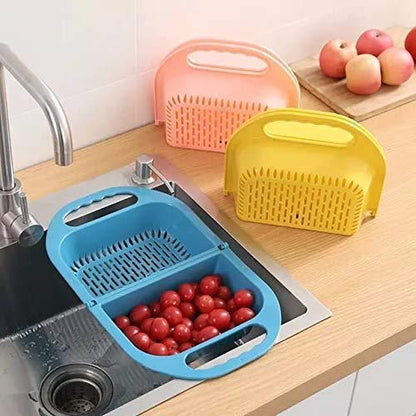 Kitchen Foldable Colander Sink Strainer Basket