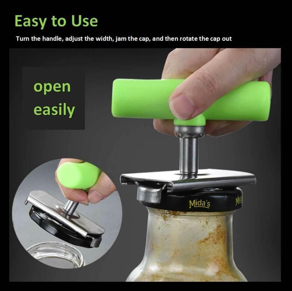 Effortless Stainless Jar Opener