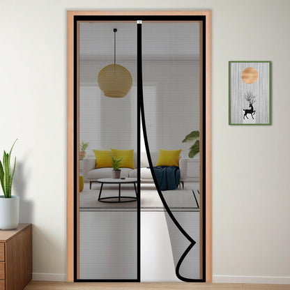 Magnetic Anti-Mosquito Door Curtains (Pack of 1) – Hands-Free Mesh Screen with Auto-Close for Insect Protection