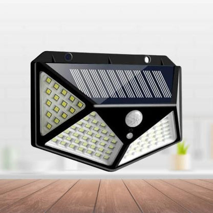 EcoBright™: Solar-Powered 100-LED Security Light with Advanced Motion Detection