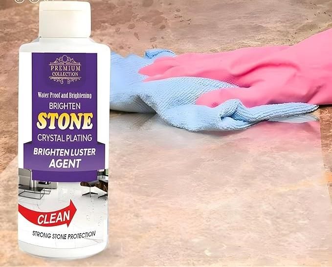 Stone Crystal Plating Luster Agent For Granite Floor Cleaner Liquid, 100ml (Pack of 2)