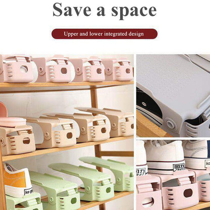 Shoe Rack-Space Savers Shoe Rack Cabinets Storage Plastic Adjustable Shoes Wardrobe Shoes Storage
