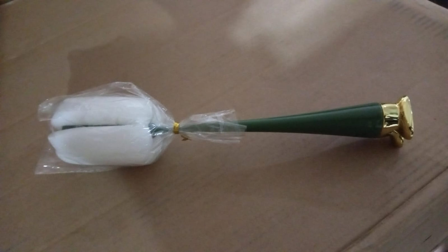 Multifunctional Silicone Bottle Cleaning Foam Brush With Plastic Long Handle (1 Pc)