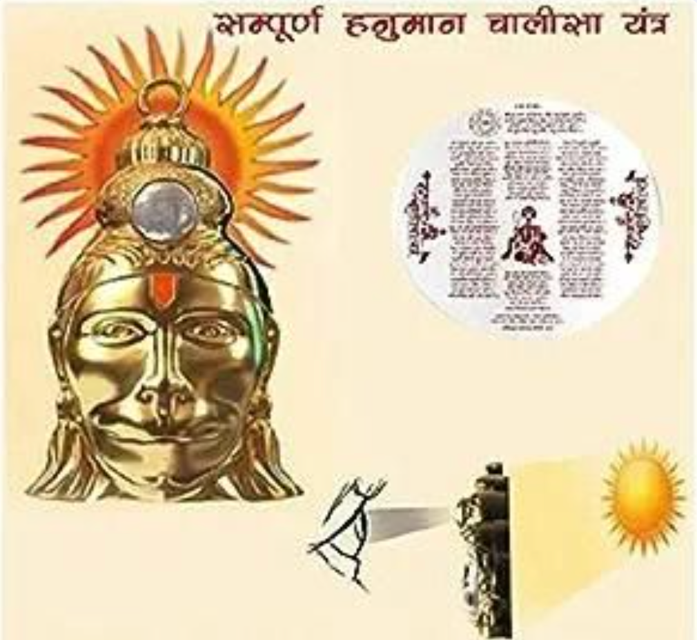 Shree Hanuman Chalisa Yantra with Chain