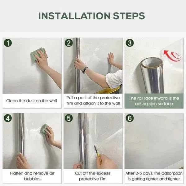 Self- Adhesive Transparent Electrostatic Wall Protection Film (Buy 1 Get 1 Free 🔥🔥)