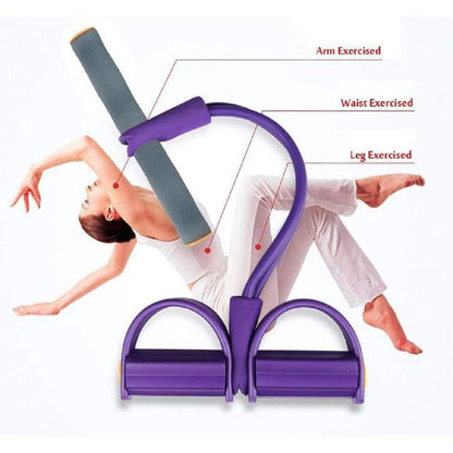 FlexDuo 4 Tube Resistance Band Abs/Waist Trainer