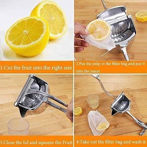 Heavy Duty Manual Fruit Press Aluminum Squeezer/Juicer - VirtuMart