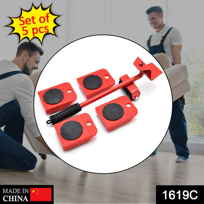 Heavy-Duty Furniture Lifter & Mover Tool Set – Ergonomic Design with Wheel Pads, Supports Up to 200kg