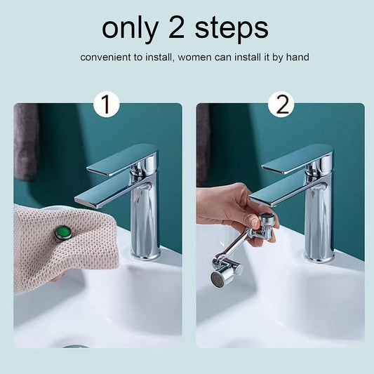 Splash Faucet Filter Faucet 1080 Rotating Faucet Sprayer Head (1 Set)