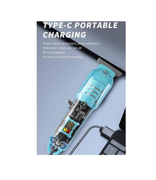 Professional Hair Trimmer & Beard Clipper for Men – Rechargeable Grooming Kit