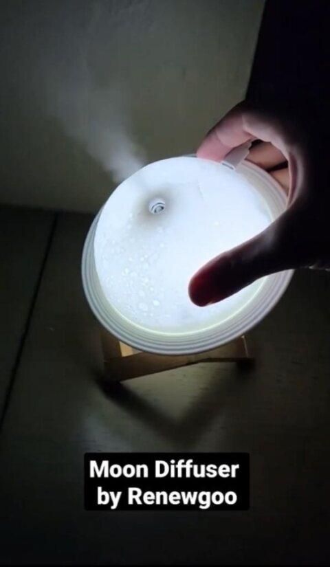 3D Moon Lamp Moonlight Humidifier with Color Changing Night Light - VirtuMart