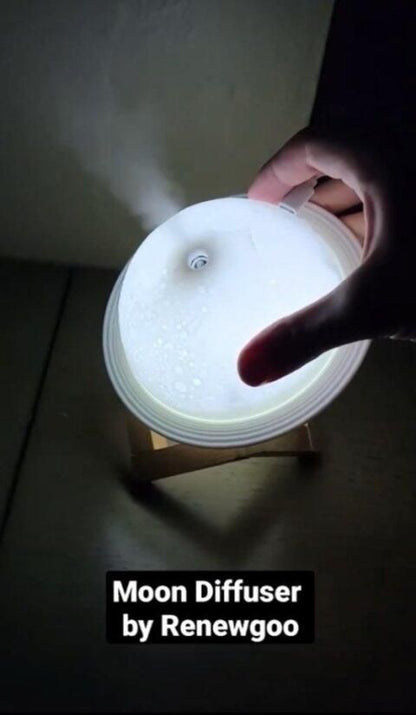 3D Moon Lamp Moonlight Humidifier with Color Changing Night Light - VirtuMart